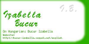 izabella bucur business card